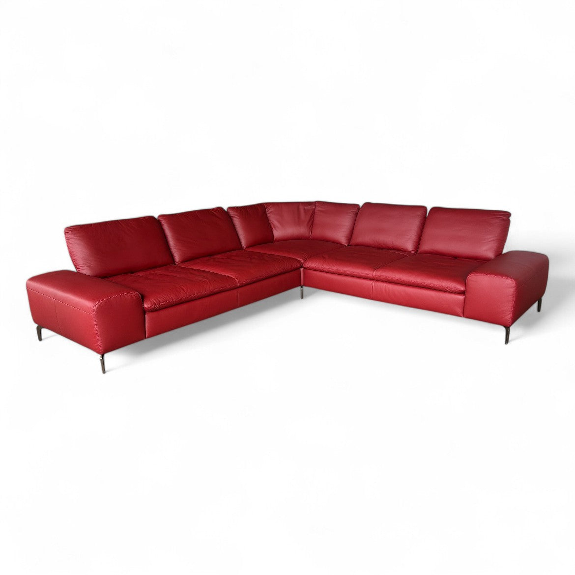 Ecksofa W.Schillig 16540 "valentinoo" – Leder Rot