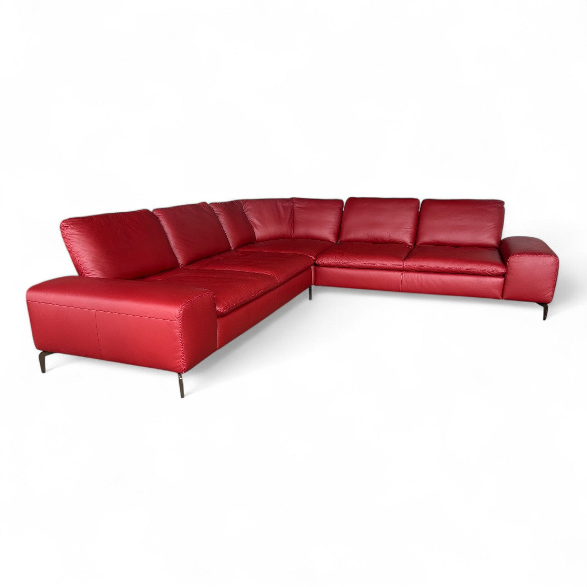 Ecksofa W.Schillig 16540 "valentinoo" – Leder Rot