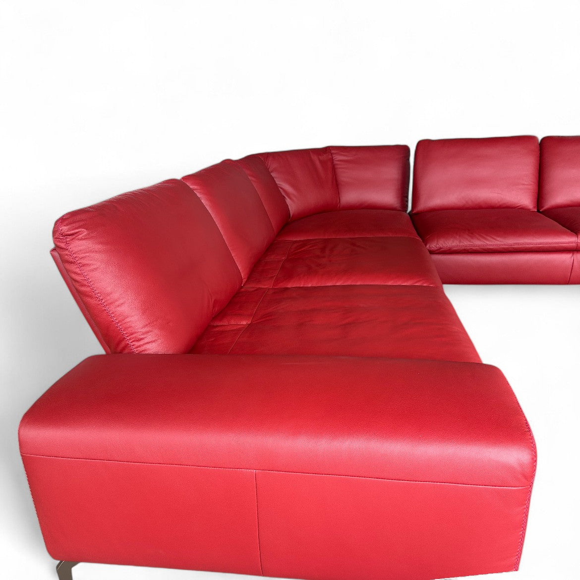 Ecksofa W.Schillig 16540 "valentinoo" – Leder Rot