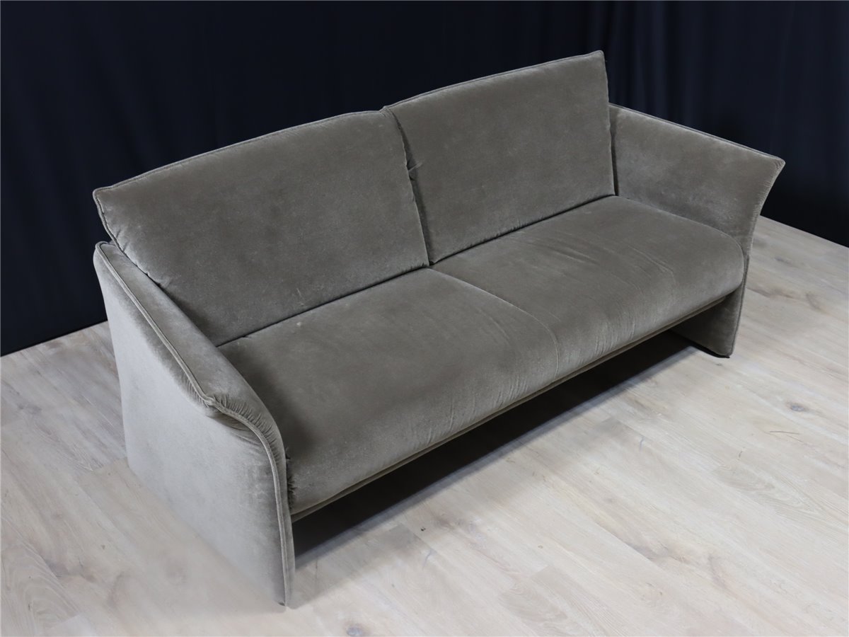 Koinor  Fonda Focus  Sofa 200 cm  Samtvelours 20 C 26 stone   *Ausstellung