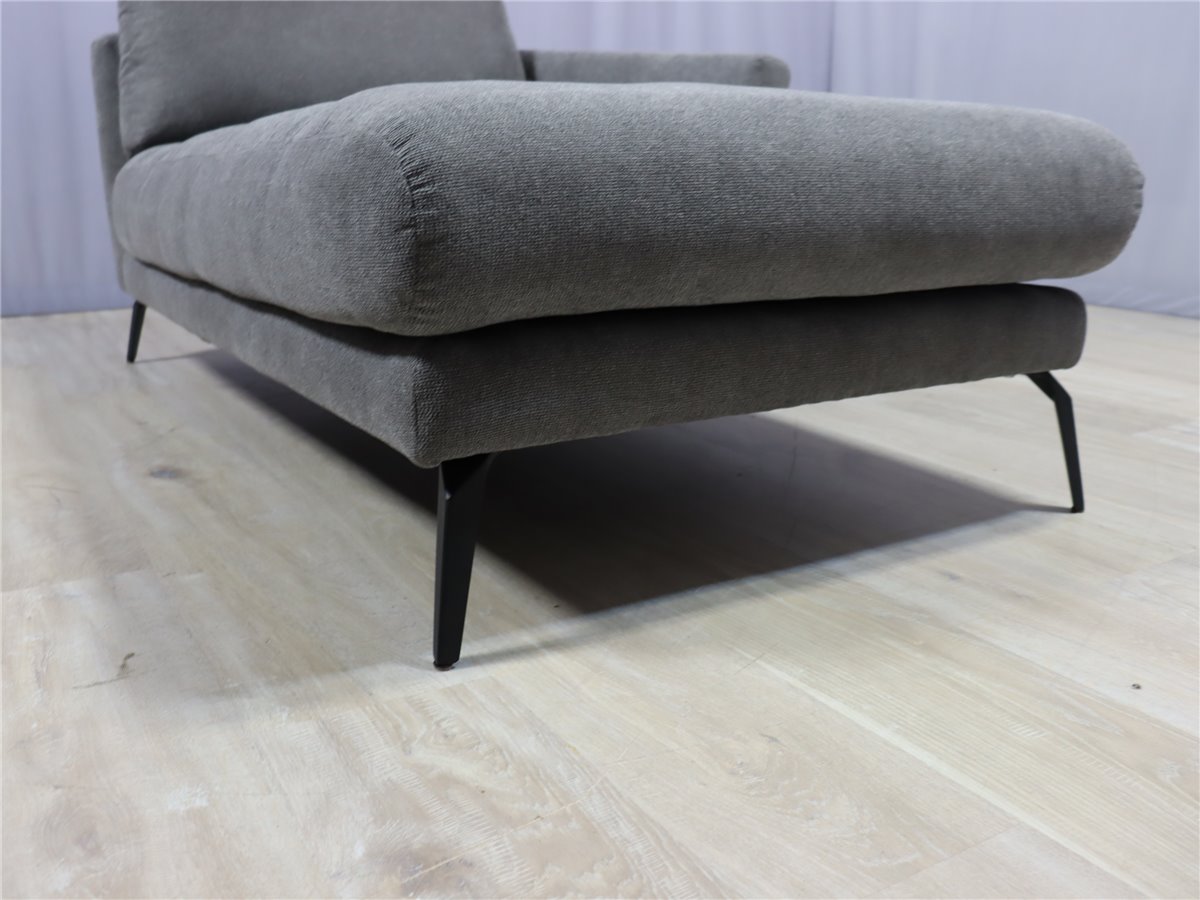 W SCHILLIG  12301 softy  Chaiselongue AL rechts Füsse schwarz Webstoff R66 94    *Kundenstorno