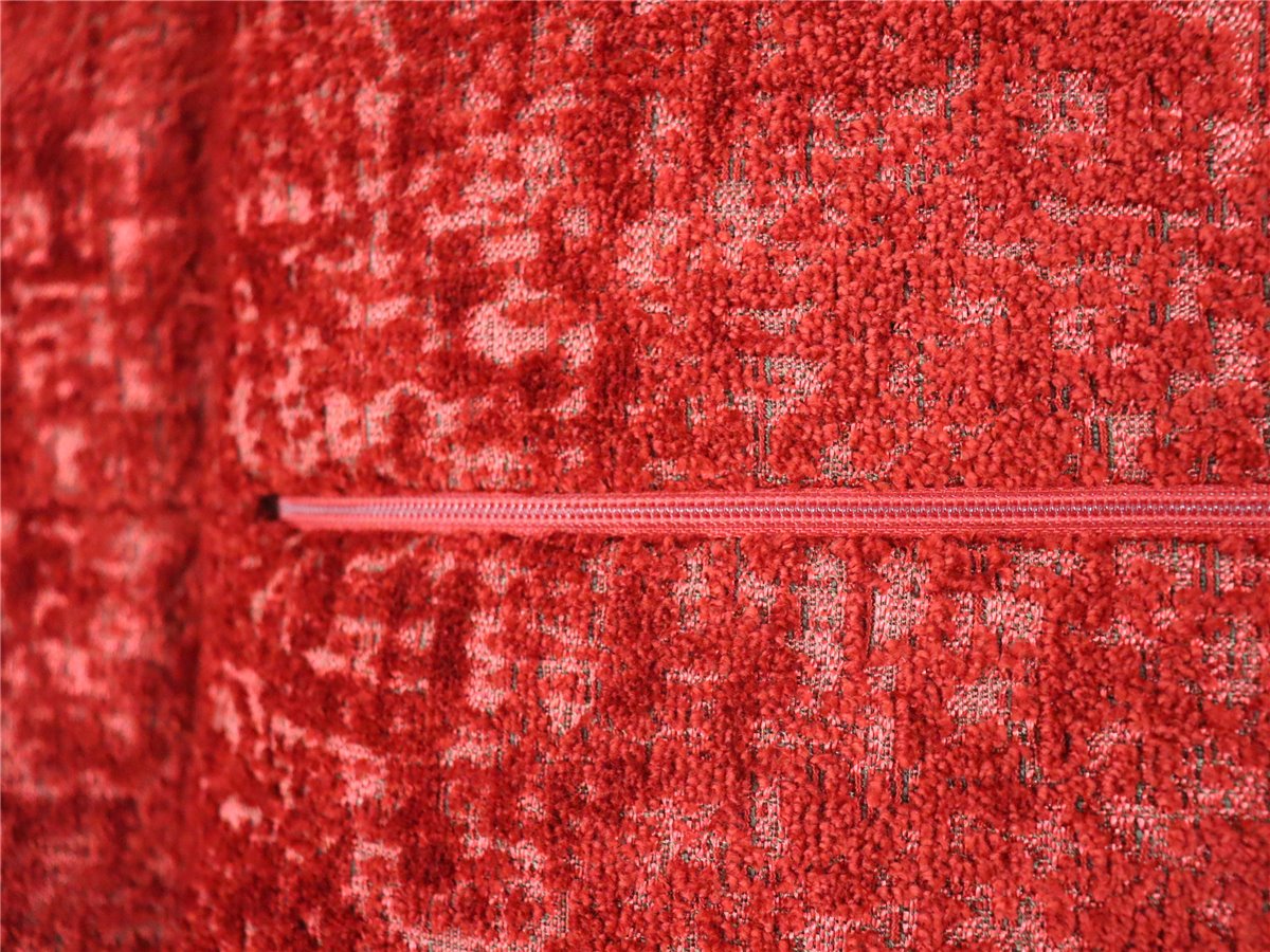 KOINOR  Flatterkissen 50 50  quadratisch   Stoff flauschig rot   *Muster