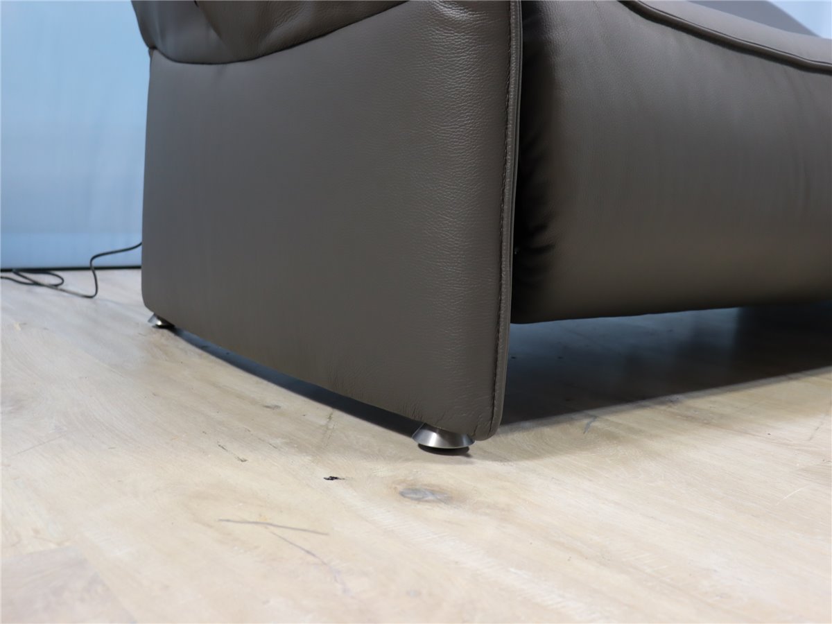 Himolla 4935 Cumully Sofa 215 cm elektr wallfree HerzWaage  Leder L24 Longlife Rustika Zinn  *Kundenstorno