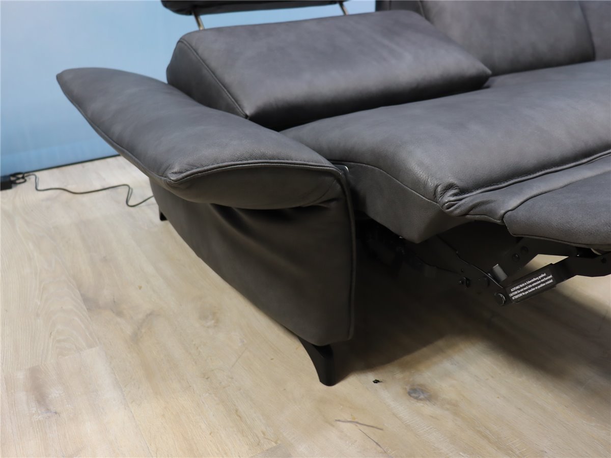 Himolla 1926 planopoly Sofa 205cm 1 x Vollffkt 2 Mot wallfree 1x fest Leder Eleganza L27 bricket  *Fehlbestellung  