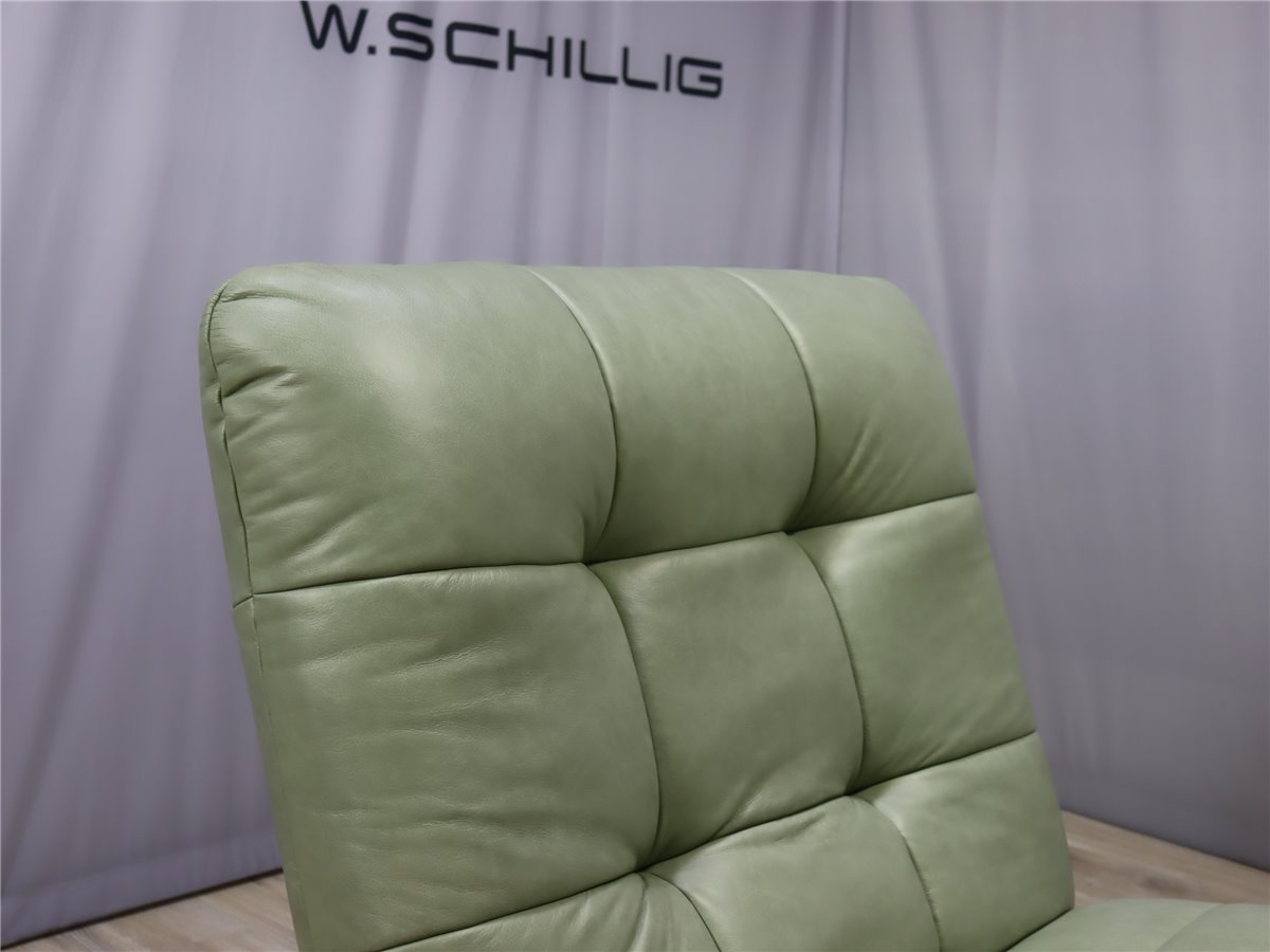 W Schillig 32801 placido  Liege 90 cm Relaxer 2 Mot  Sternfuss schwarz Leder Z74 33 green tea  * Sonderleder