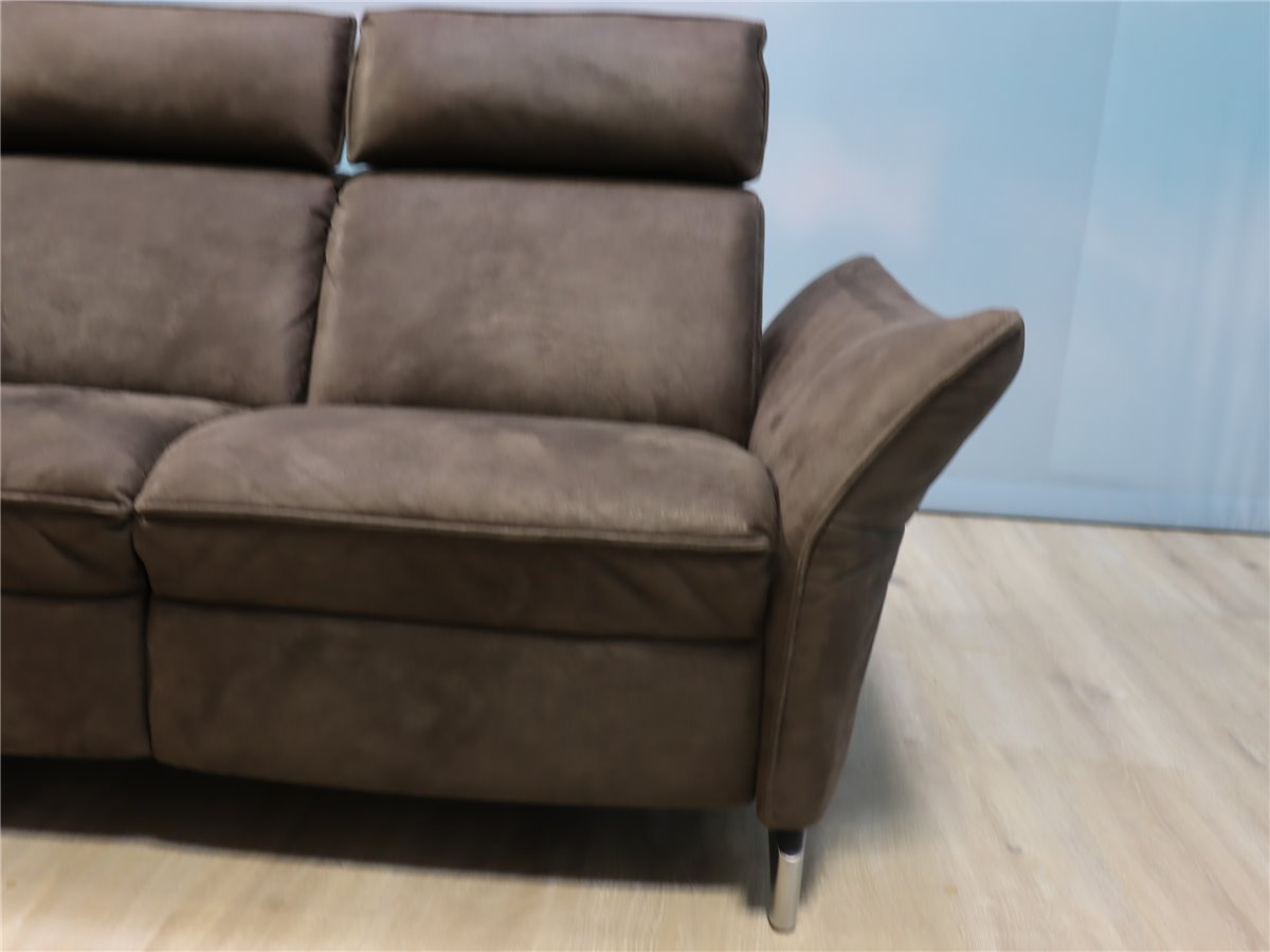 Himolla 1926 planopoly Sofa 175 cm Vollffkt 2 Mot wallfree Herzwaage  Lederoptik Nevada mocca *Verbandsmuster