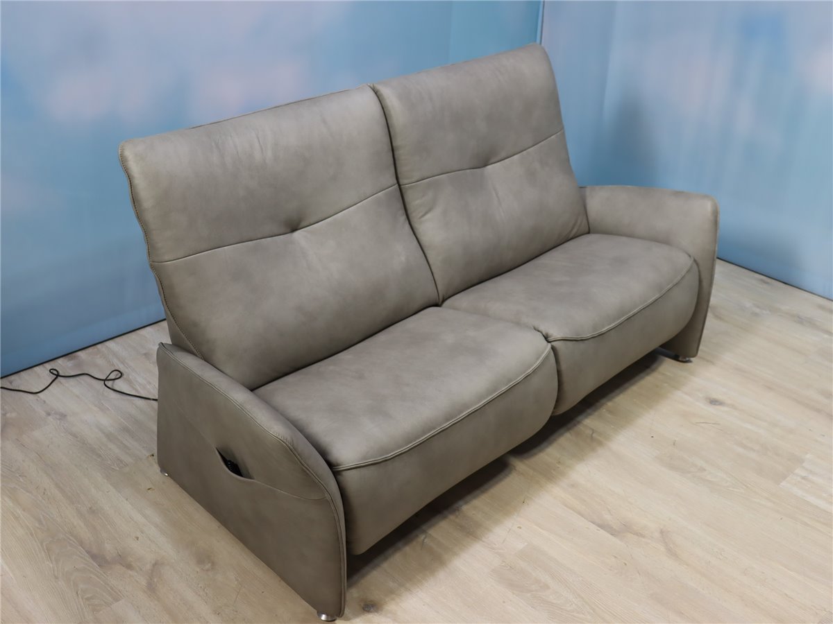 Himolla 4929 Cumully wallfree Sofa 205 cm  2 Motoren  Leder L27 Eleganza grau   *Fehlbestellung