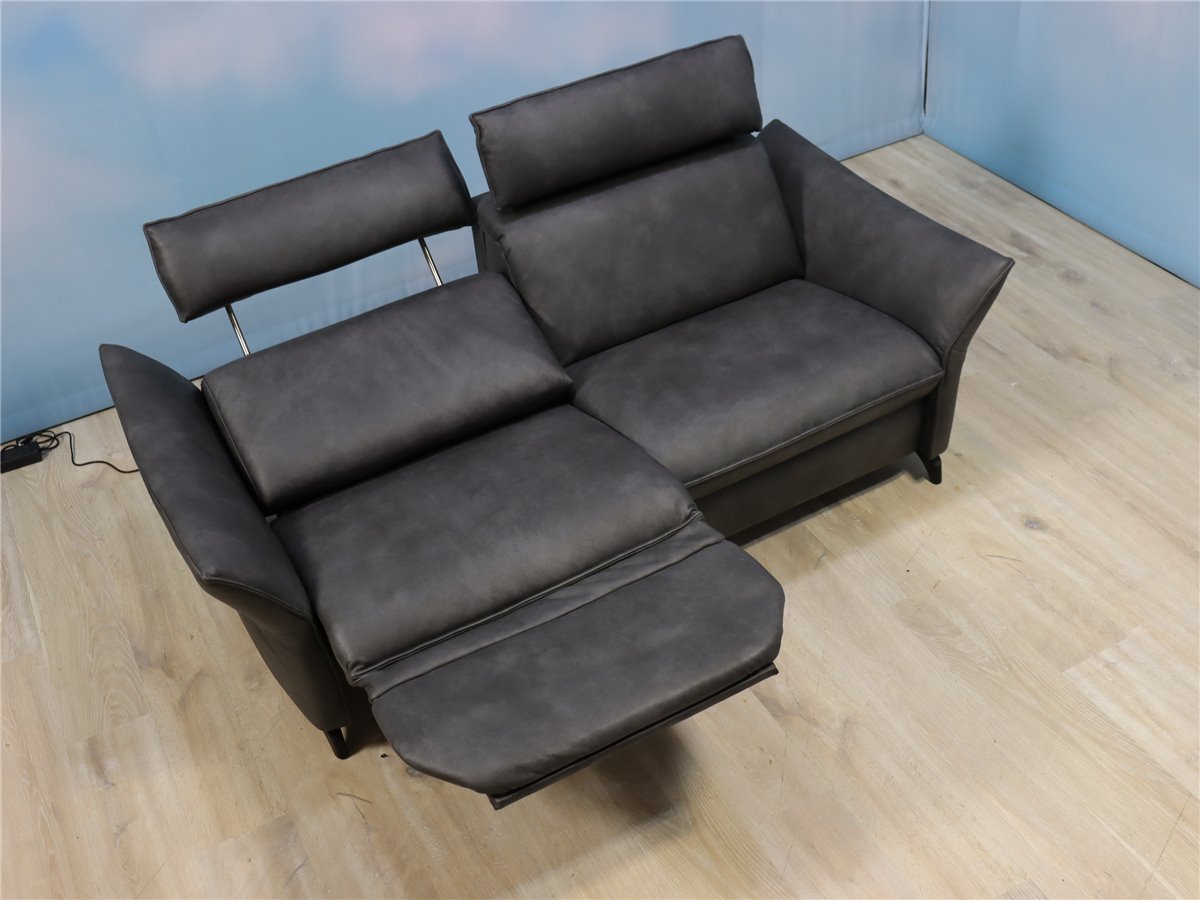 Himolla 1926 planopoly Sofa 205cm 1 x Vollffkt 2 Mot wallfree 1x fest Leder Eleganza L27 bricket  *Fehlbestellung  