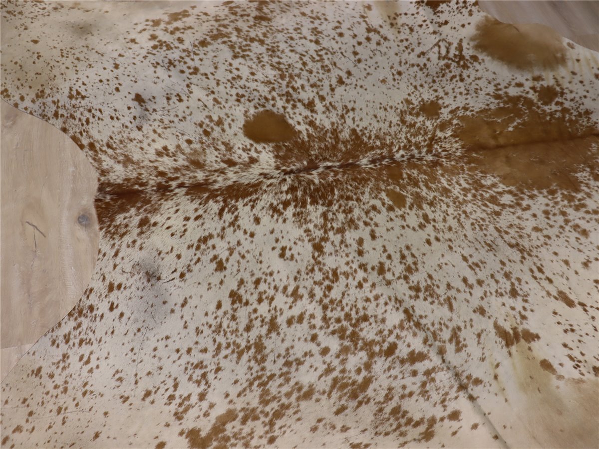 Mars More  echtes Kuhfell   250 180 cm   hell braun tupf   *Schnäppchen