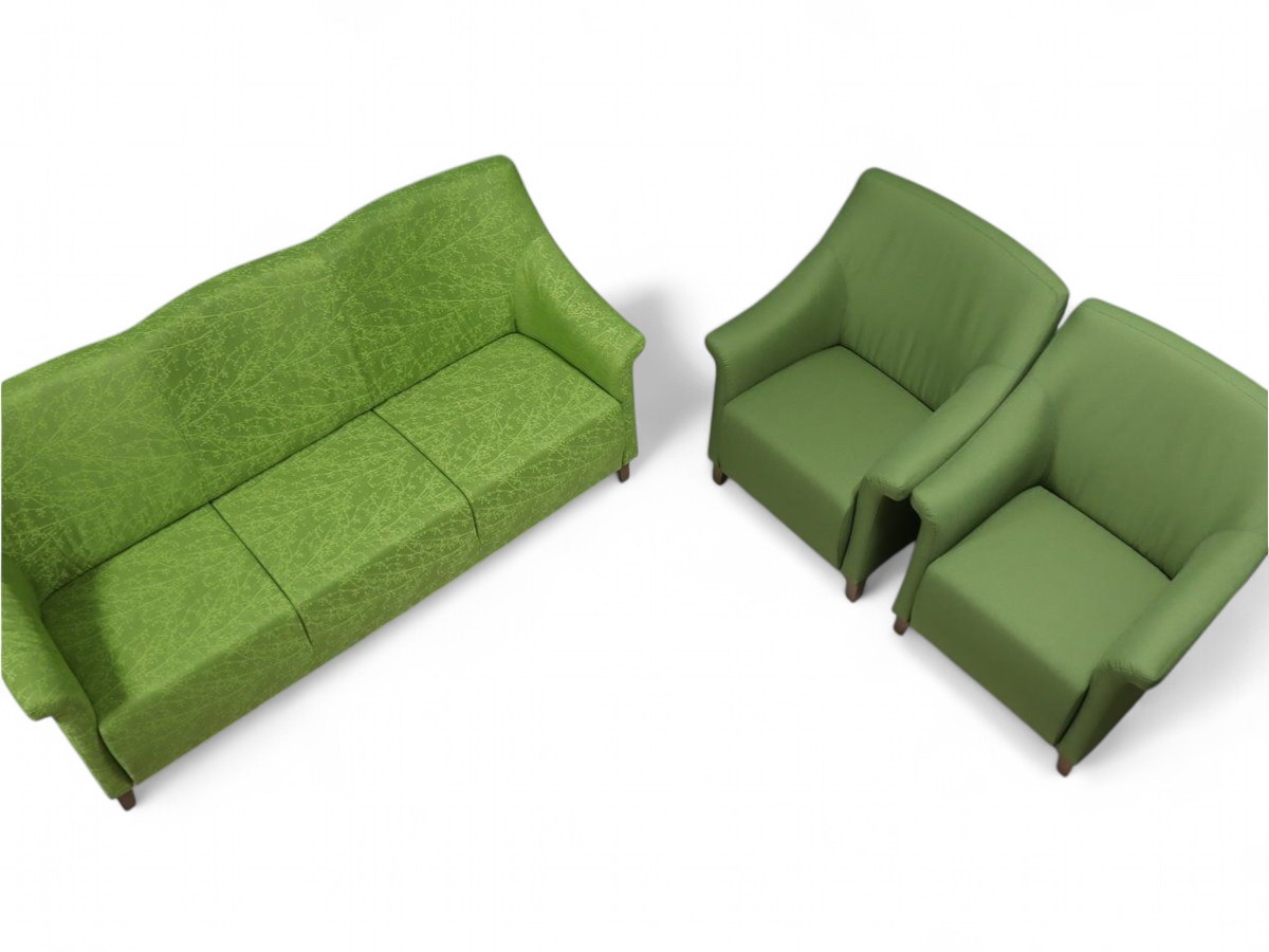W.SCHILLIG 40413 Sofagruppe mit 2 Sesseln – Elegantes Sofa & Sessel Set in Camira Blossom Stoff für höchsten Sitzkomfort
