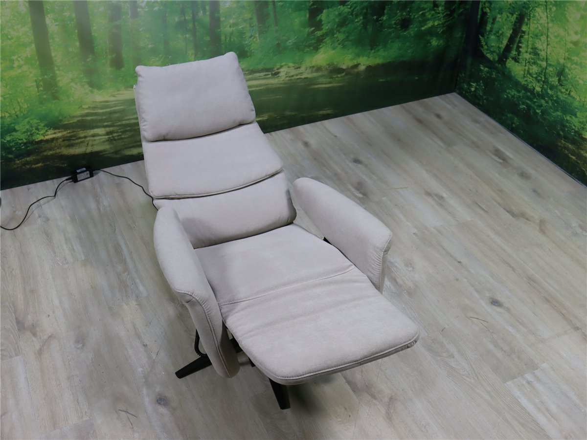 Hukla EC 21007 Ergo Concept Relaxsessel 2 Mot  Xlarge Sitzheizg Massage Webstoff Kira ecru  *Messestück