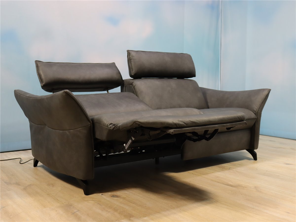 Himolla 1926 planopoly Sofa 205cm 1 x Vollffkt 2 Mot wallfree 1x fest Leder Eleganza L27 bricket  *Fehlbestellung  