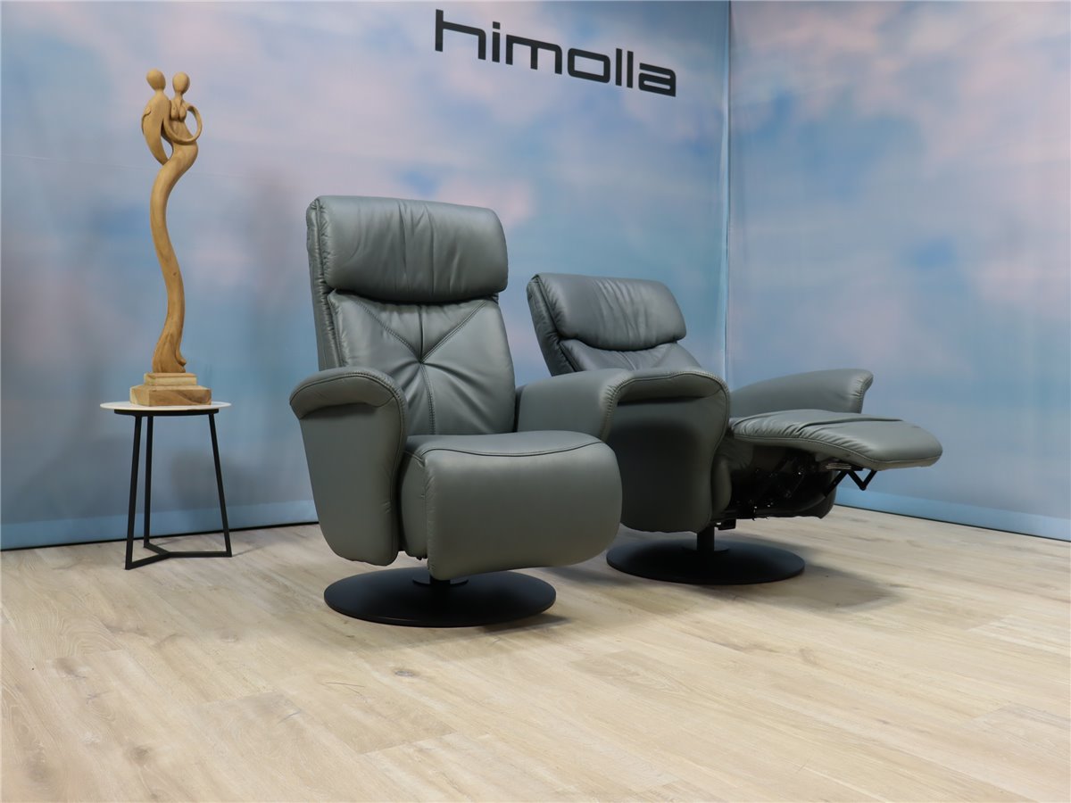 Himolla 7243 Easyswing  2er Set Relaxsessel manuell Medium  Leder L24 Longlife aqua  *Kundenstorno