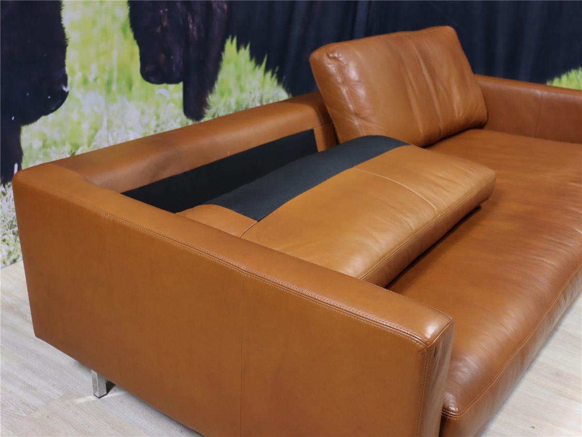 Tommy M  BUSTER  Sofa 200 cm übertief Leder Sauvage tobacco Machalke  *Verbandsmesse