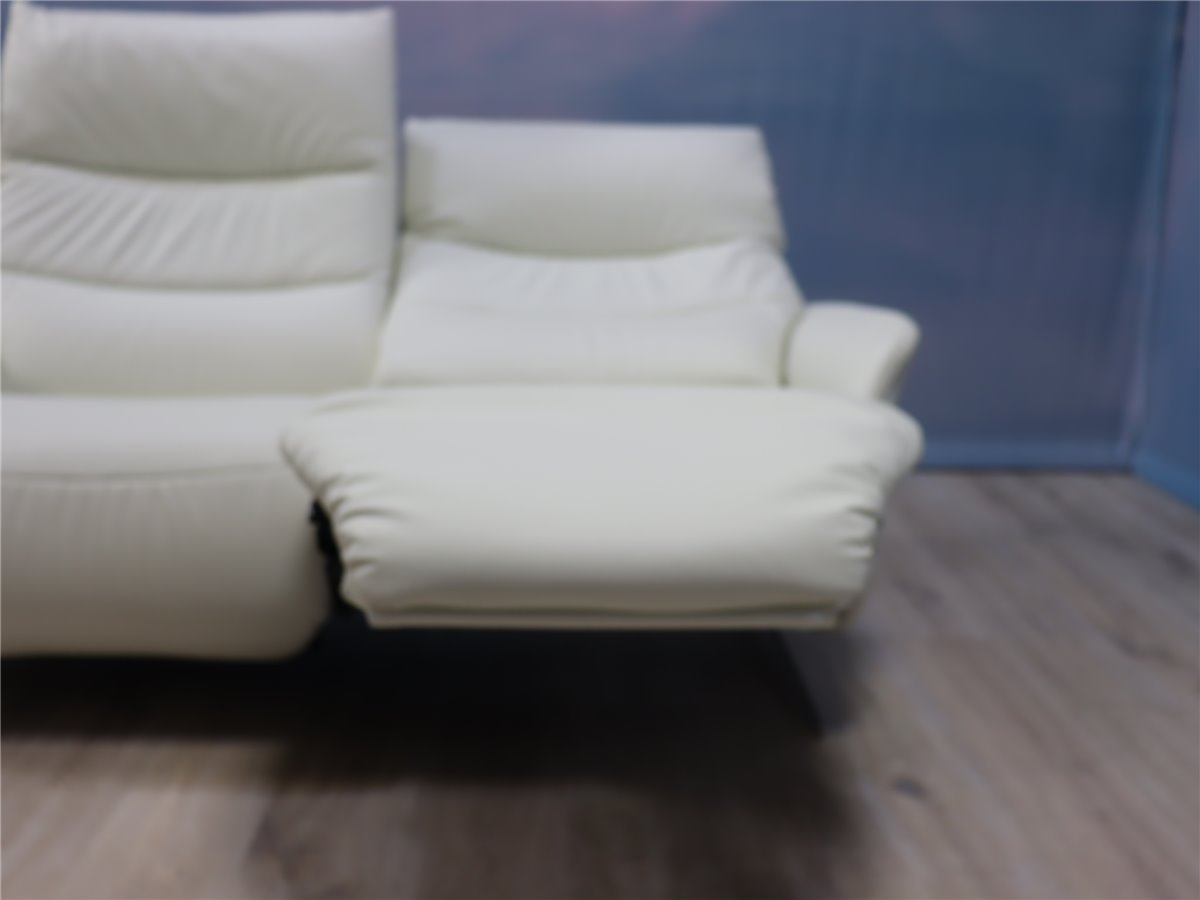 Himolla 4051 Cumuly Comfort Sofa mit Vollfunktionssitzen elektr wallfree  Leder 24 Longlife schnee  *Mustersofa