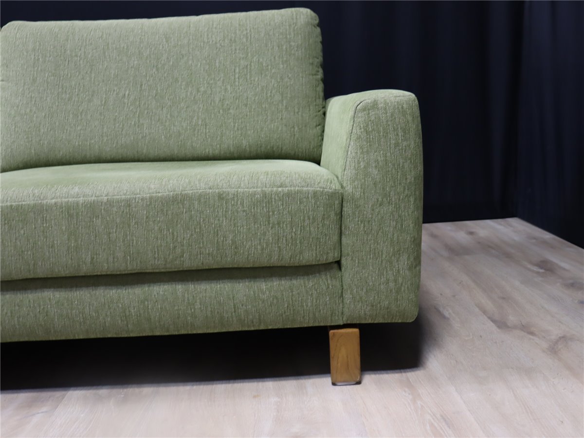 Koinor UPGRADE Sofa 215 cm kubisch  Füsse Wildeiche Stoff 10 King 28 moos  *Hausausstellung