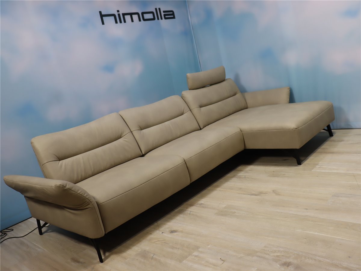 Himolla 1451 signa Wohnkombi 340 cm Sitztiefenverstellung  Fussteile elektr.  Leder L22 Soft N Island  *Kundenstorno