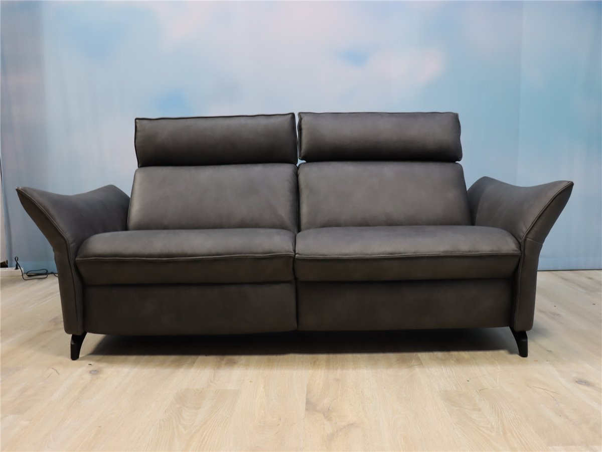 Himolla 1926 planopoly Sofa 205cm 1 x Vollffkt 2 Mot wallfree 1x fest Leder Eleganza L27 bricket  *Fehlbestellung  