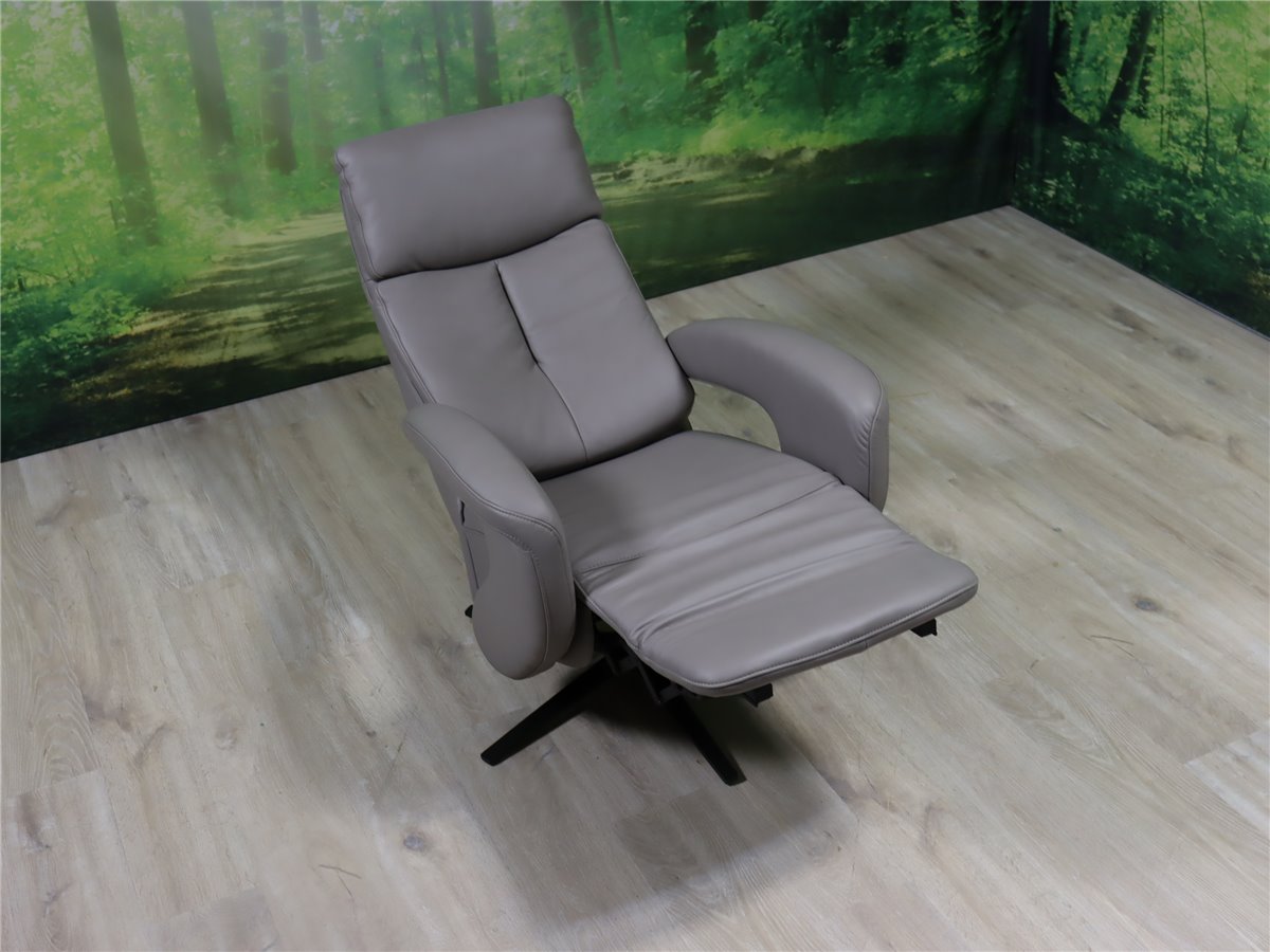 HUKLA  EC 21157 Ergoconcept  Relaxsessel manuell Medium Herzwaage Wippe   Leder Credo granit  *Global-Messe