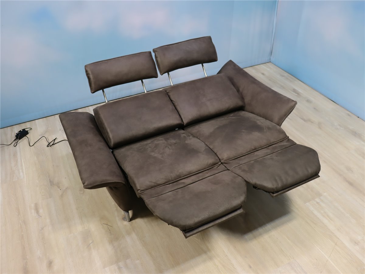 Himolla 1926 planopoly Sofa 175 cm Vollffkt 2 Mot wallfree Herzwaage  Lederoptik Nevada mocca *Verbandsmuster