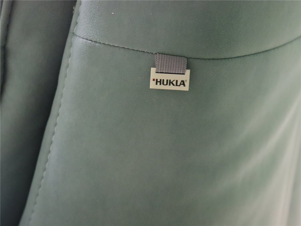 Hukla  CL 19023 Sofa 160cm Vollfunktion manuell 2 Luxusplätze  Mikrofaser Feeling steel  *Hausausstellung