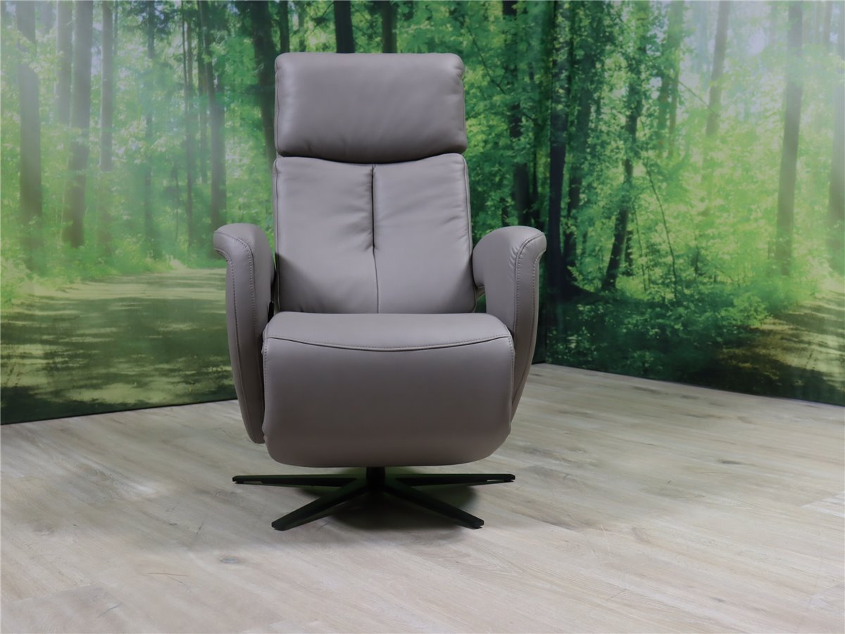 HUKLA  EC 21157 Ergoconcept  Relaxsessel manuell Medium Herzwaage Wippe   Leder Credo granit  *Global-Messe