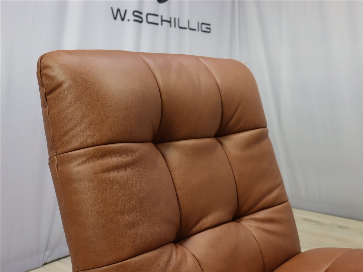 W Schillig 32801 placido Liege 80 cm Relaxer 2 Mot  Sternfuss schwarz Leder Z79 52 latte * Sonderleder