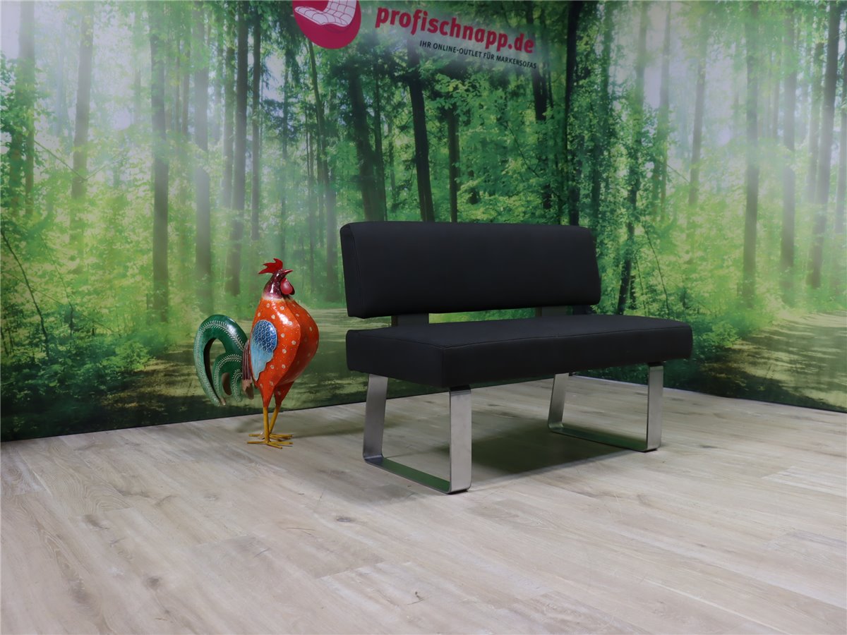 KW silaxx  4191 game Solobank 120 cm  Kufen edf Lederoptik maron  *Kundenstorno