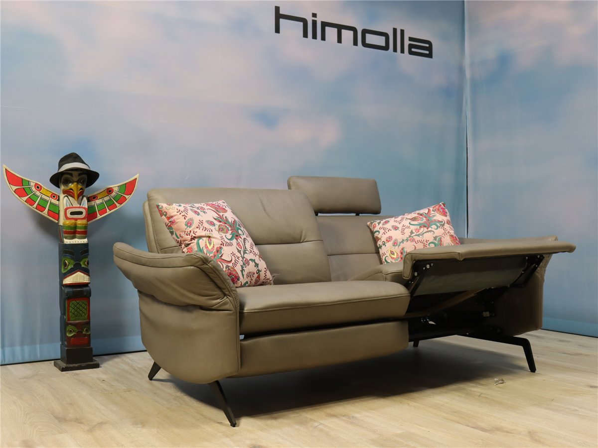 Himolla 6076 Cumurex Sofa 2 x Vollrelaxbeschlag manuell   Kopfstütze  Leder L22 Soft n shadow   *Kundenstorno