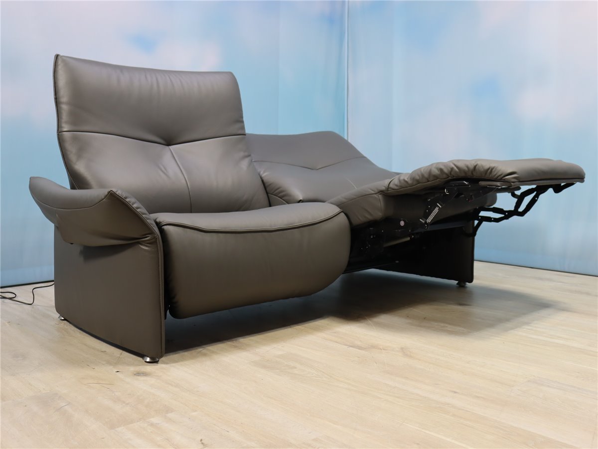 Himolla 4935 Cumully Sofa 215 cm elektr wallfree HerzWaage  Leder L24 Longlife Rustika Zinn  *Kundenstorno