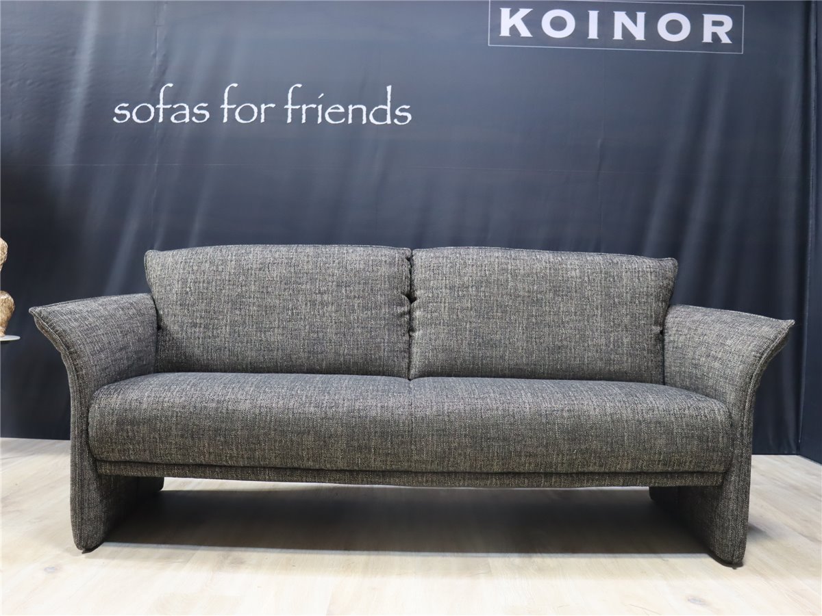 KOINOR   FONDA  Sofa 200 cm grazil Webstoff 13 Otaru 89 anthrazit  *Kundenstorno