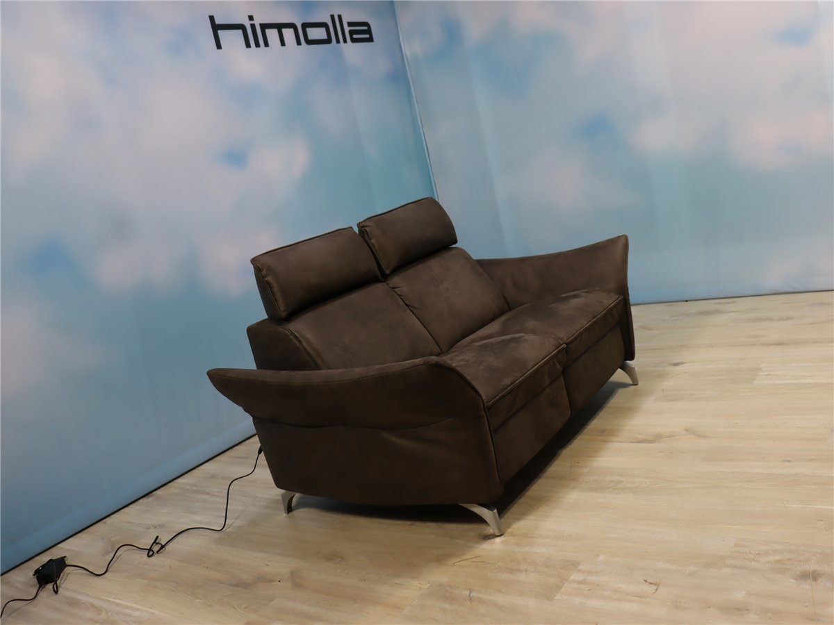 Himolla 1926 planopoly Sofa 175 cm Vollffkt 2 Mot wallfree Herzwaage  Lederoptik Nevada mocca *Verbandsmuster