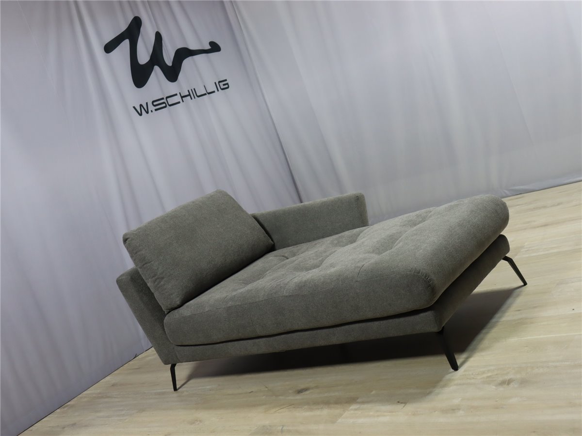 W SCHILLIG  12301 softy  Chaiselongue AL rechts Füsse schwarz Webstoff R66 94    *Kundenstorno