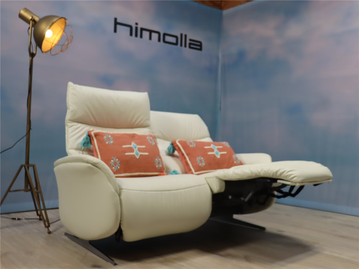 Himolla 4051 Cumuly Comfort Sofa mit Vollfunktionssitzen elektr wallfree  Leder 24 Longlife schnee  *Mustersofa