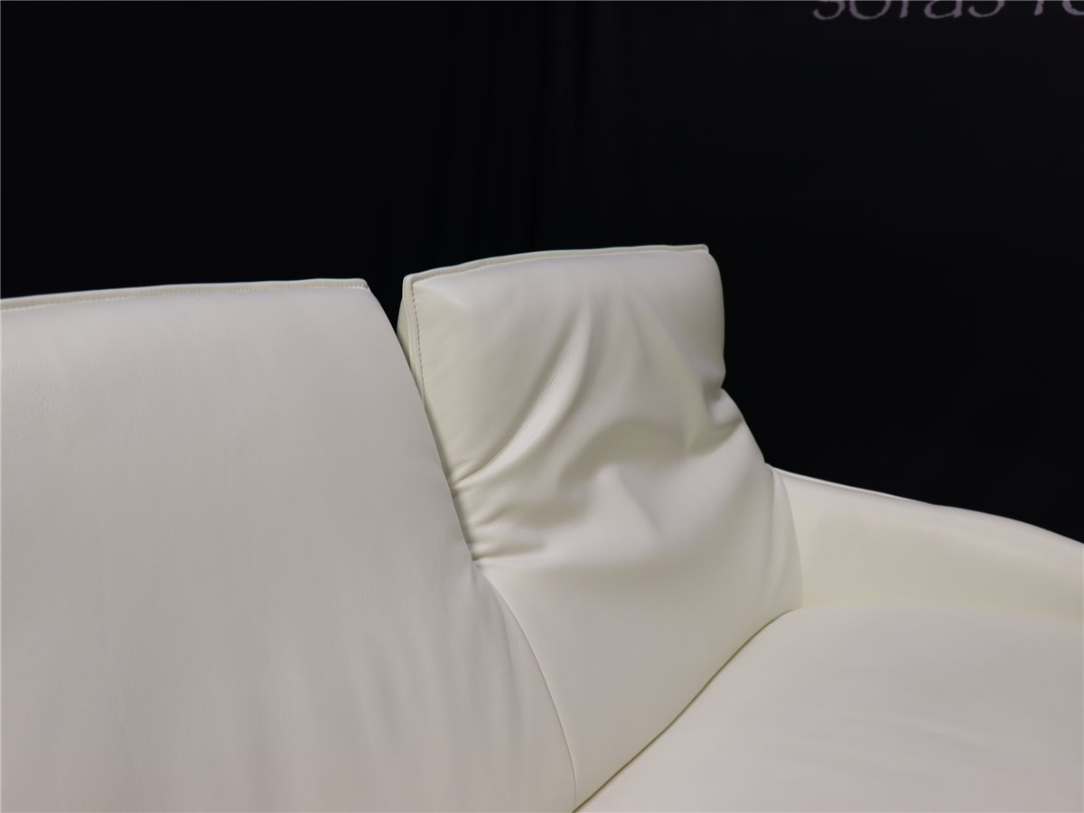 Musterring  PRIMO   Sofa 182 cm Hochlehner  Leder  C Classic white   Ausstellung