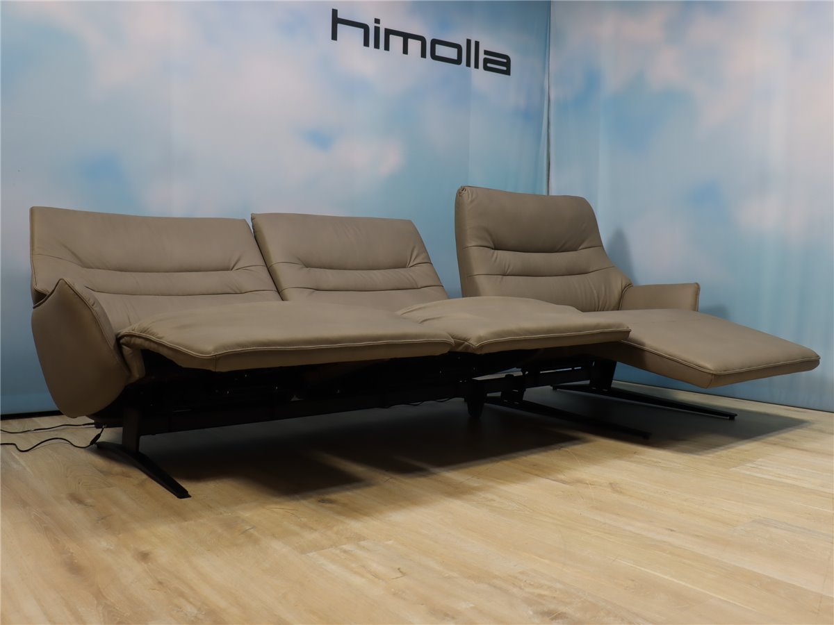 Himolla 4905 Lounger Wohnkombi 2 x Vollfkt elektr Rec elektr Herzwaage  Leder Longlife soft shadow *Verbandsmuster