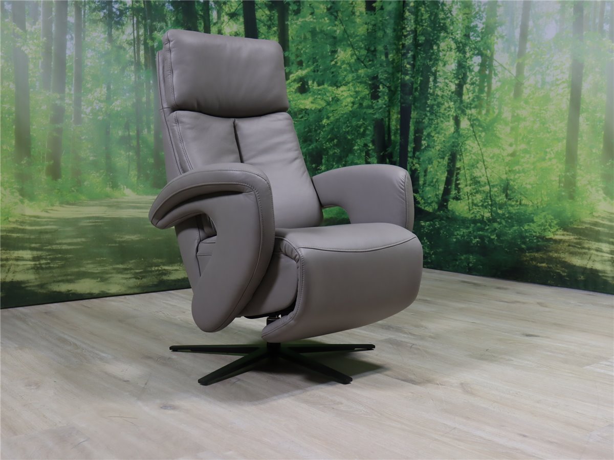 HUKLA  EC 21157 Ergoconcept  Relaxsessel manuell Medium Herzwaage Wippe   Leder Credo granit  *Global-Messe