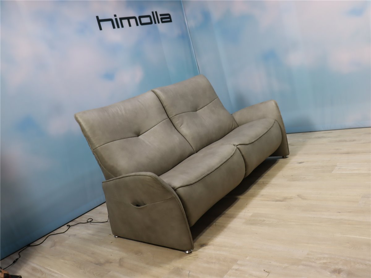 Himolla 4929 Cumully wallfree Sofa 205 cm  2 Motoren  Leder L27 Eleganza grau   *Fehlbestellung