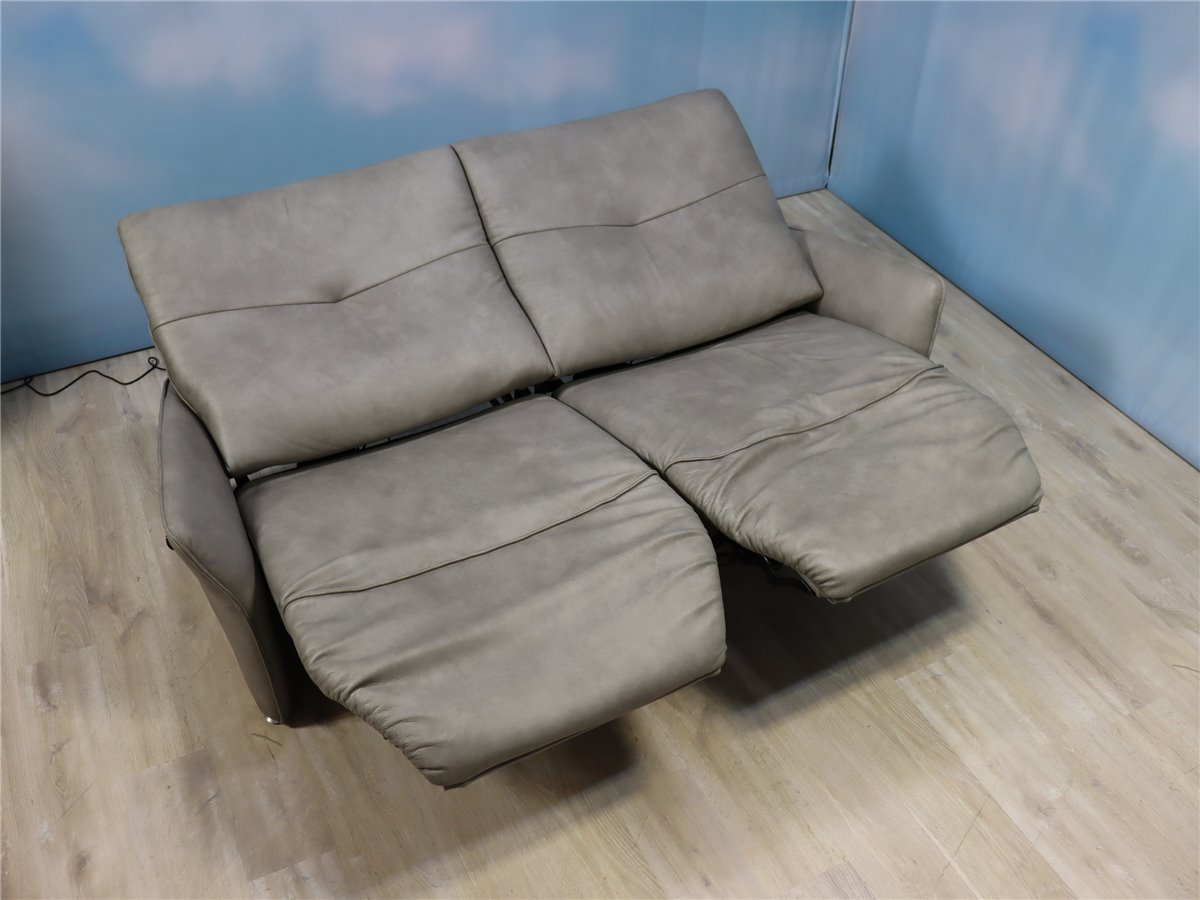 Himolla 4929 Cumully wallfree Sofa 205 cm  2 Motoren  Leder L27 Eleganza grau   *Fehlbestellung