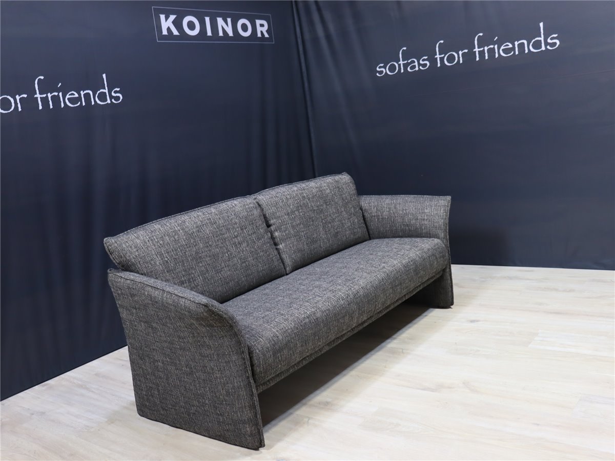 KOINOR   FONDA  Sofa 200 cm grazil Webstoff 13 Otaru 89 anthrazit  *Kundenstorno