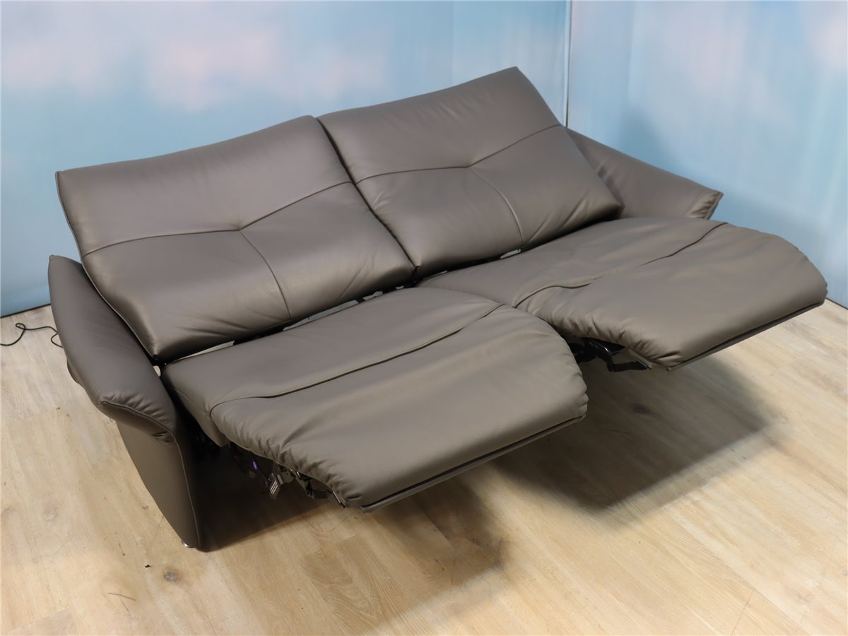 Himolla 4935 Cumully Sofa 215 cm elektr wallfree HerzWaage  Leder L24 Longlife Rustika Zinn  *Kundenstorno