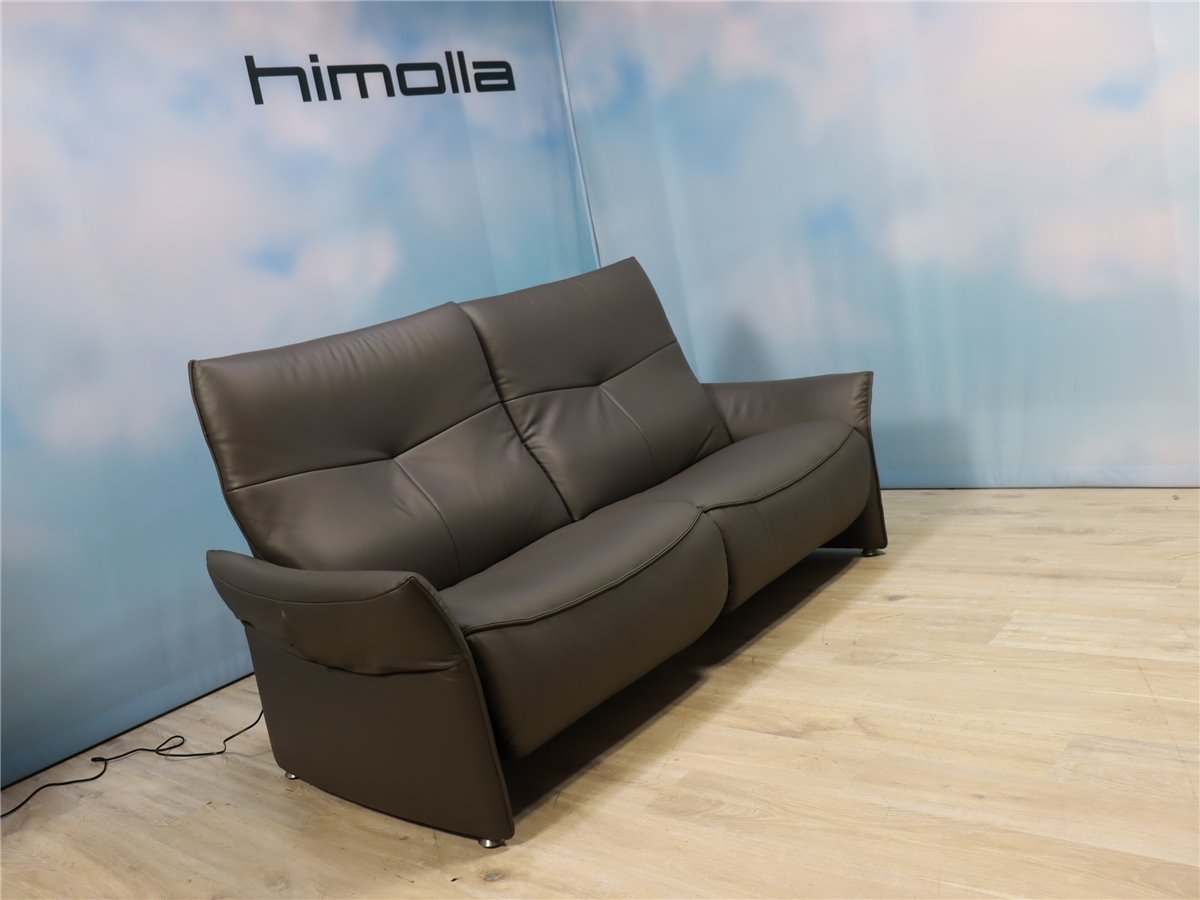 Himolla 4935 Cumully Sofa 215 cm elektr wallfree HerzWaage  Leder L24 Longlife Rustika Zinn  *Kundenstorno