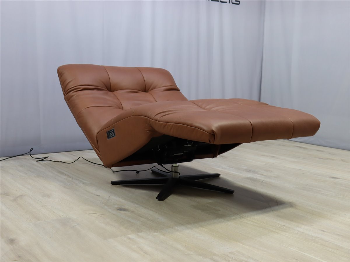 W Schillig 32801 placido  Liege 90 cm Relaxer 2 Mot  Sternfuss schwarz Leder Z79 52 latte * Sonderleder