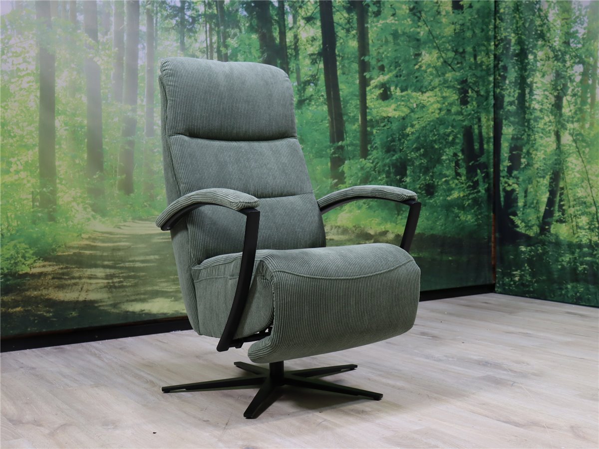HUKLA  Mc Relax Sessel manuell  Large Feincord forest    *Mustersessel