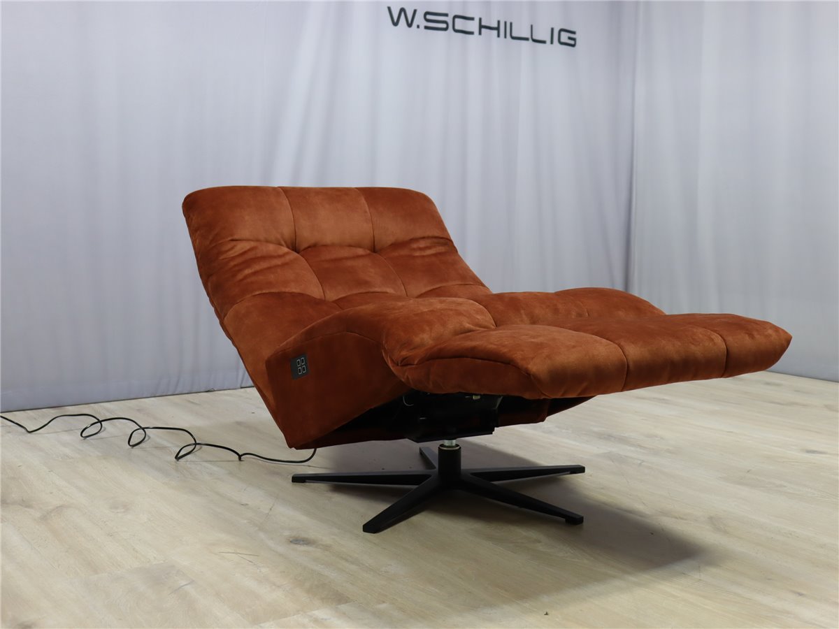 W Schillig 32801 placido Liege 80 cm Relaxer 2 Mot superbequem Samtvelours  S41 50 brandy  *Hausausstellung